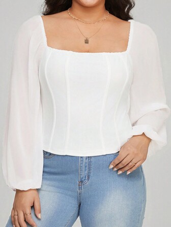 SHEIN Privé 大碼女士上衣