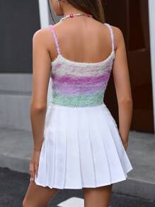 SHEIN Unity Ombre Button Front Cami Knit Top - Multicolor - View 2