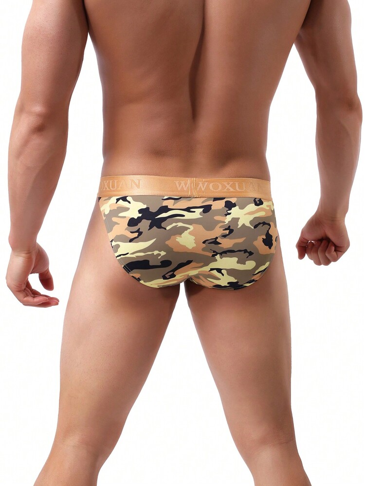 Hombres Calzoncillos con estampado de camuflaje - Amarillo - Añade 2