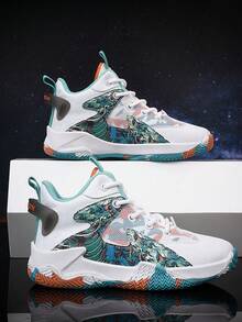 新款模型學校時尚透氣孩子們的籃球鞋 - 彩色 - 查看 2