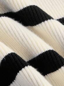 SHEIN MOD Hơn Mẫu sọc Knit ngọn - Nhiều màu - Xem 3