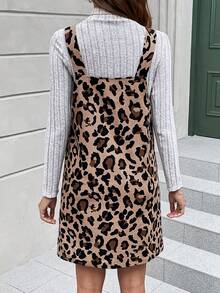 SHEIN LUNE In hoa Báo Đầm Tổng thể & Áo thun - Màu Khaki - Xem 2