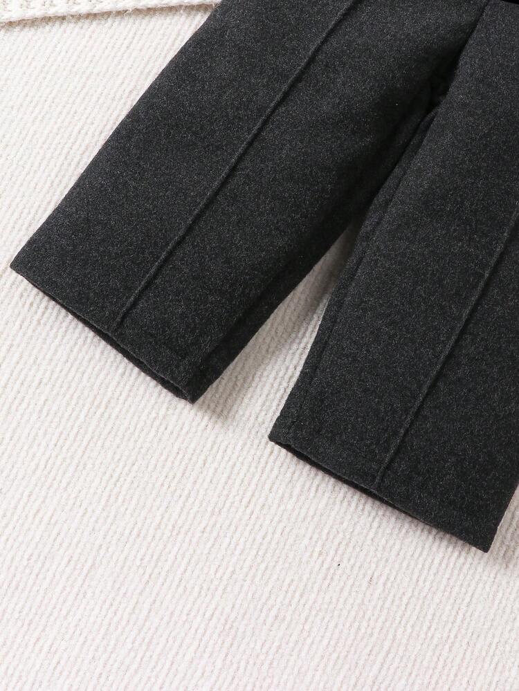 Baby Girl 2pcs Solid Elastic Waist Pants