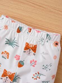 SHEIN Bộ Bé Gái Thú vật - Hồng - Xem 8