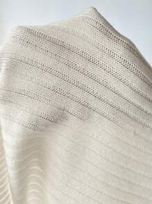 Lunelith SHEIN Lunessa Cardigan Épaule tombante Côtelé Épaule tombante