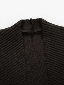 男士双口袋纽扣开衫，透气 - 咖啡棕 - 查看 3