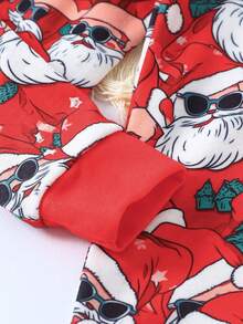 Tween Boy Snug Fit S Christmas Print Tee & Pants Pajama Set - Multicolor - View 3