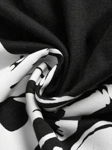 Batman X ROMWE Letter Graphic PJ Set, School - Black - View 3