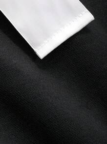 DAZY Tie Back Drop Shoulder Sweatshirt - Black - View 7