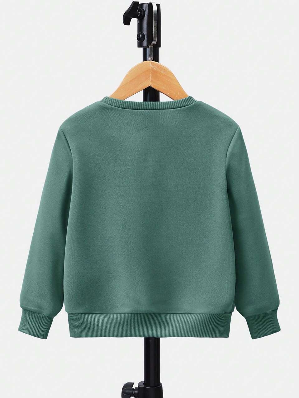 Young Boys' Long Sleeve Patterned Round Neck Young Boy Letter Embossed Sports Shirt,In Fall/Winter