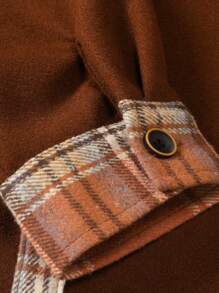 Manfinity Homme Men Plaid Print Flap Pocket Shacket