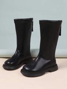 Botas Largas Negras Para Niñas - Negro - Ver 4