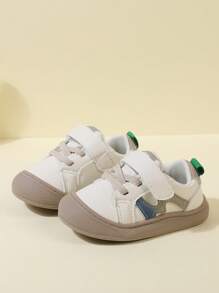 1pair Unisex Baby's Simple Daily All-Match Beige Sports Shoes - Beige - View 1