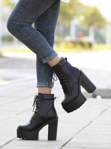 Quý cô Giày ống thời trang - màu đen - Xem 6