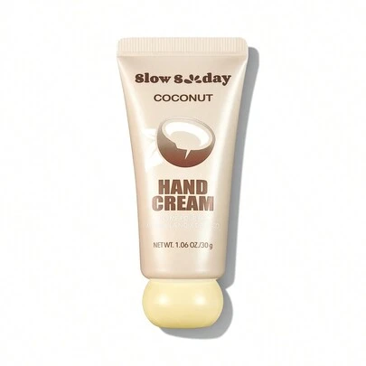 Crema mani alla noce di cocco Slow Sunday, profumata, per mani secche, crema per la cura delle mani, idratante, lenitiva, nutrimento profondo, formato da viaggio, con oli vegetali multipli, idratazione naturale, adatta per l'estate, stile Y2K, ideale per feste
