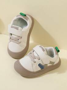 1pair Unisex Baby's Simple Daily All-Match Beige Sports Shoes - Beige - View 2