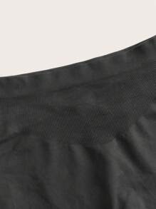 SHAPORA 高腰塑形短褲 - 黑色 - 查看 5