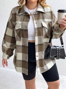 Flirla 大碼外套 - 彩色 - 查看 2