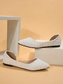 2025 Autumn Fashionable Women's Flat Hollow-Out Shoes, Comfortable And Slip-Resistant