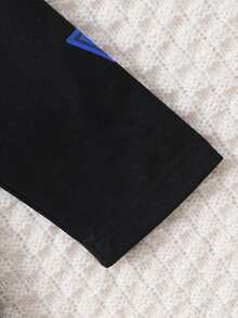 Baby Boy Letter Graphic Tee - Black - View 3