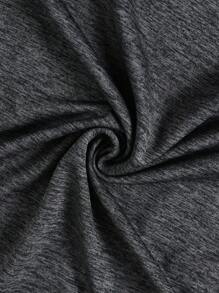 Manfinity Fitness 男士素色運動POLO衫 - 灰色 - 查看 5