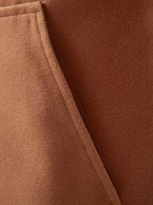 OTTIMOZO 男士雙口袋前扣大衣 - 卡其色 - 查看 5