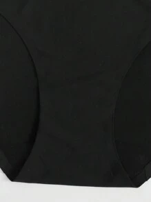 5 条装无缝内裤套装 黑色内衣黑色内裤 - 黑色 - 查看 10