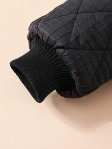 幾何女童（大）棉服 - 黑色 - 查看 4