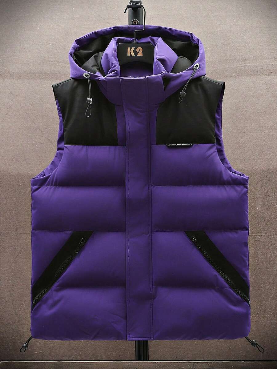 Abrigos de invierno Masculinos - Morado Violeta - Ver 1