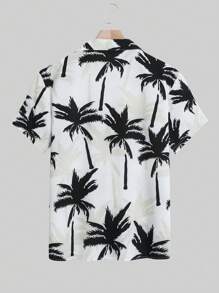 男士熱帶印花襯衫 - 彩色 - 查看 2