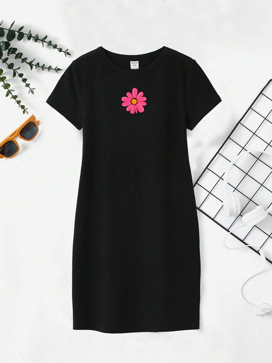 Đầm Gái Hoa Giải trí - màu đen - Xem 1