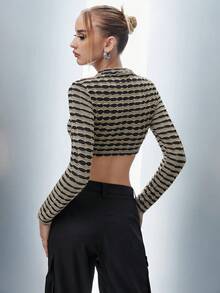 SHEIN Unity 破洞短款上衣 - 彩色 - 查看 2