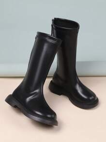 Botas Largas Negras Para Niñas - Negro - Ver 1