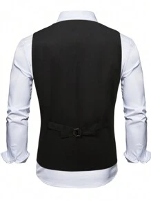 Manfinity AFTRDRK Nam Plus In hoa Paisley Áo gi lê Không có áo sơ mi - màu đen - Xem 2