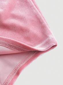 SHEIN MOD 肩上打結吊帶上衣 - 粉色 - 查看 4