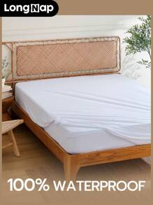 1 bản nâng cấp mới! Bảo vệ nệm chống nước 100% TPU, giữ cho nệm của bạn khô ráo và sạch sẽ, mềm mại và thoáng khí hơn, túi sâu - trắng - Xem 5