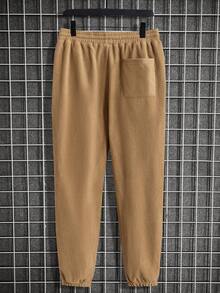 GENTILAND Quần thể thao nam dây rút có dây rút nổi - Màu Khaki - Xem 2