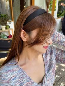 DAZY 简约纯色头带，适合日常佩戴发带发箍 - 黑色 - 查看 4