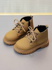 Botas Para Niños Pequeños, Simples Y Cómodas Para Usar Al Aire Libre - Marrón - Ver 5