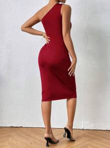 Firerie 女士連衣裙 - 酒紅色 - 查看 2