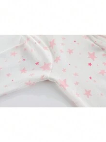 3 piezas de monos de manga larga con estampado de dibujos animados para bebé niña de 0 a 12 meses, ropa de bebé recién nacido suave para otoño e invierno - Rosa - Ver 3