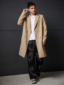 SWAVVY Áo khoác nam có cổ 1 hàng khuy - Màu be - Xem 7