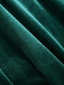 DAZY Đầm nhung trơn hai dây, đầm dạ hội, đầm thanh lịch dành cho nữ, đầm đêm giao thừa. - màu xanh lá - Xem 6