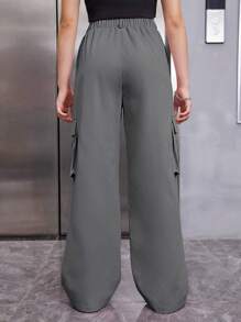 SHEIN 青少年（女）長褲 - 灰色 - 查看 2