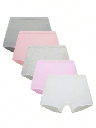 女大童5入組素色內褲