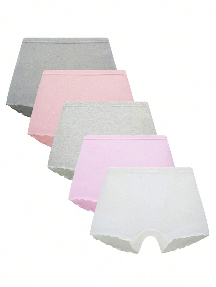 Tween Girl 5pcs Solid Shortie