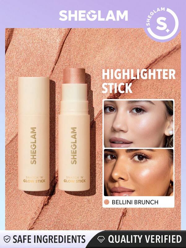 SHEGLAM Snatch 'n' Glow StickBellini Brunch Cream Highlighter Makeup