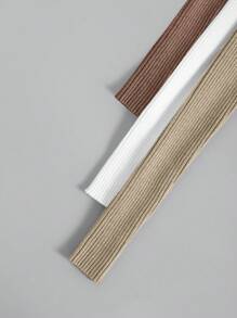 Franclia 3 chiếc áo len cổ cao dệt gân, áo len nữ tay dài dệt gân dáng ôm nhiều màu sắc chất liệu viscose, áo thun cơ bản tay thường, áo len nữ mùa thu đông. - Nhiều màu - Xem 5