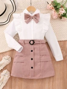 女童（大）兩件套 - 粉色 - 查看 8