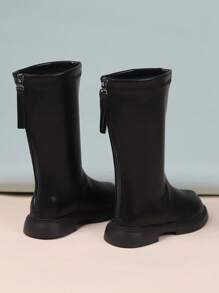 Botas Largas Negras Para Niñas - Negro - Ver 2